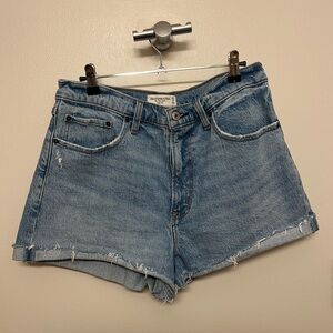 A&F Curve Love High Rise Mom Shorts